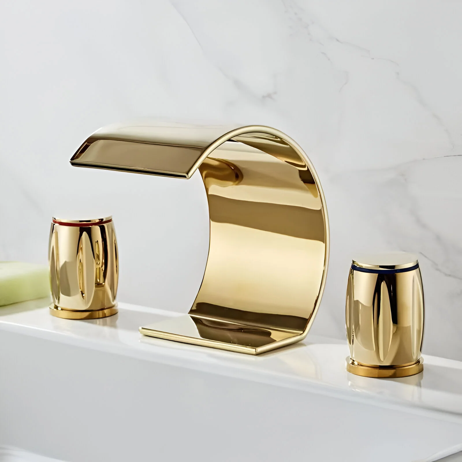 Bali - Bathroom Washbasin Waterfall Faucet Split Three-Piece - Image 11